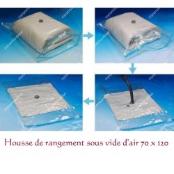 Housse de rangement 70 X 120 sous vide d'air 