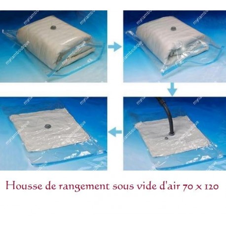 Housse de rangement sous vide d'air 70 X 120