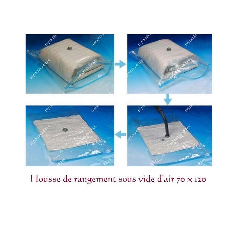 Les 2 housses de rangement sous vide à suspendre gamme Compress - 70 x 144  cm - Transparent