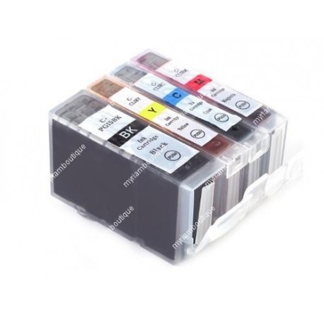 Pack 4 cartouches compatibles CANON imprimante MP520