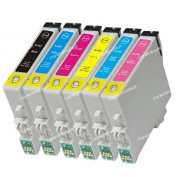 Cartouche cyan light compatible EPSON imprimante RX500