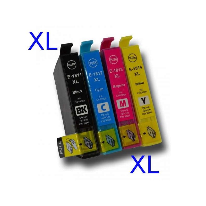 Pack 4 cartouches compatibles pour EPSON imprimante EXPRESSION