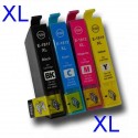 Pack 4 cartouches compatibles EPSON imprimante XP212