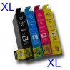 Pack 4 cartouches compatibles EPSON imprimante XP412