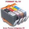 Pack 4 cartouches compatibles HP imprimante PHOTOSMART 6525