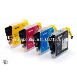 Pack 4 cartouches compatibles BROTHER imprimante DCP145C