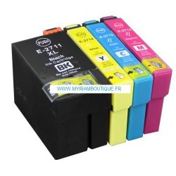 Pack 4 cartouches compatibles pour EPSON imprimante  WORKFORCE PRO WF7610DWF