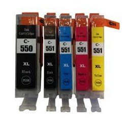 Pack 5 cartouches compatibles CANON imprimante PIXMA MG5450