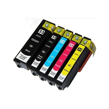 Pack 5 cartouches compatibles pour EPSON imprimante EXPRESSION PREMIUM XP530