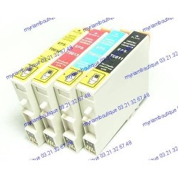 Pack 4 cartouches compatibles EPSON imprimante DX4850