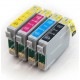 Pack 4 cartouches compatibles EPSON imprimante DX4450