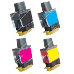 Pack 4 cartouches compatibles pour BROTHER imprimante DCP115C 