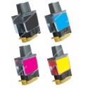 Pack 4 cartouches compatibles pour BROTHER imprimante DCP115C 